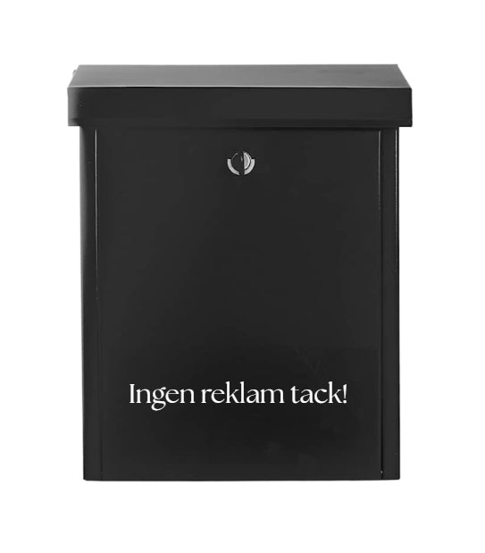 Ingen reklam tack-dekal