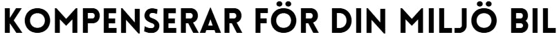 Kompenserar för din miljö bil Dekal