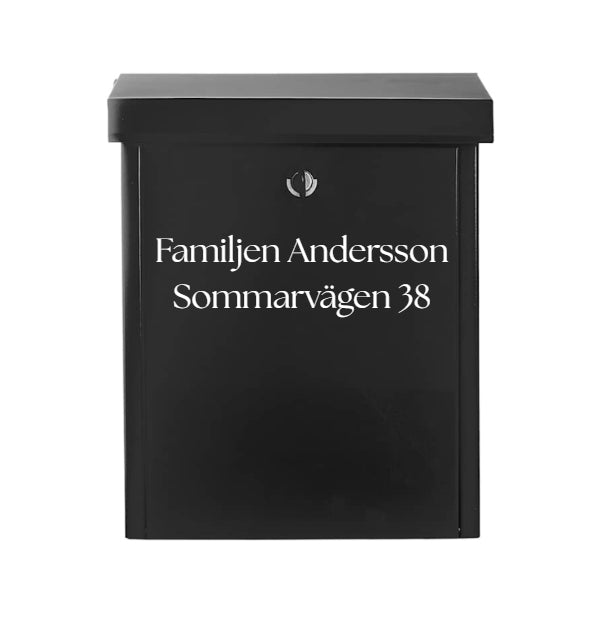 Brevlåda Dekal /Vinyl text