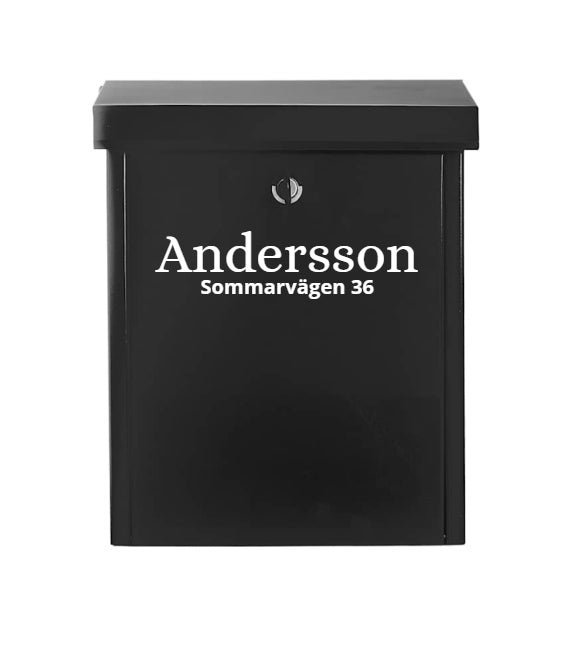 Brevlåda Dekal /Vinyl text