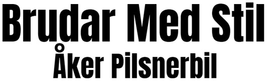 Brudar med stil åker pilsnerbil Dekal