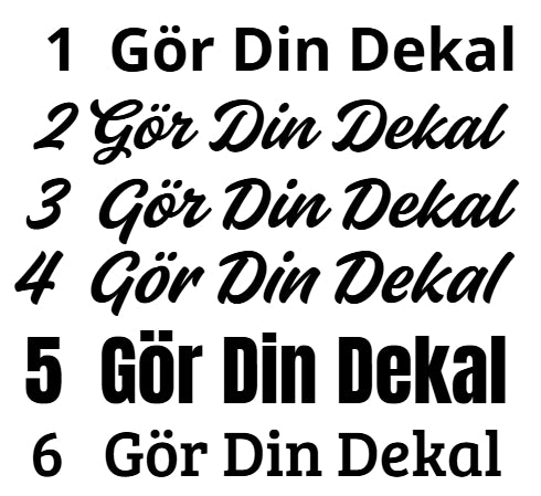 Gör din egen dekal