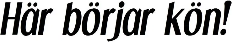 Här börjar kön Dekal