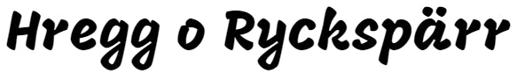 Hregg o ryckspärr Dekal