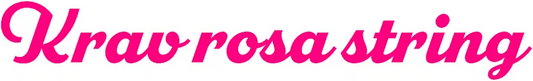 Krav rosa string Dekal